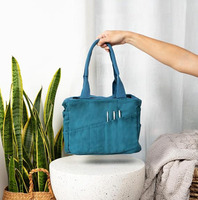 Sac fourre-tout en toile durable avec logo personnalisé, certifié BSCI, 30 poches, pour fournitures artistiques, rangement, outils de poterie, sac de stade