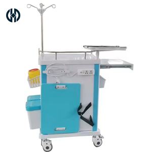 Chariot médical multifonctionnel haute performance en ABS avec plateforme de défibrillation, chariot d'urgence pour hôpital et clinique - Product Image 5