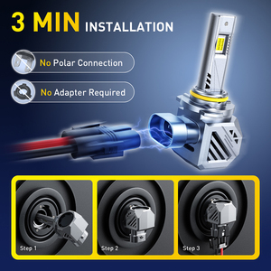 Bombillas LED AUXITO A1ULTRA 9005 6500K 9V 32V para faros delanteros, blancas, 6000lm, 40W, súper brillantes, juego de faros con CAN bus - Product Image 4