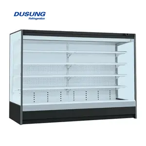 Wholesale Supermarket E6 Dual Air Curtain Coolers Multidecks-Remote 2500L Compact Refrigerators