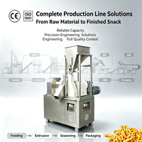 Automatische industriële productielijn voor gefrituurde maïs Nik Naks, maïs-puff snacks, voedselextruderautomaat