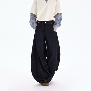 Pantalones Vaqueros Holgados Estilo Coreano Unisex, Cintura Media y Alta, Corte Recto Informal, Jeans de Mezclilla <span class=keywords><strong>para</strong></span> <span class=keywords><strong>Mujer</strong></span> - Product Image 1