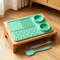 Gamelle multifonctionnelle en silicone pour chats et chiens – Antidérapante, anti-fuite, alimentation lente, 1000 ml, tapis de léchage portable