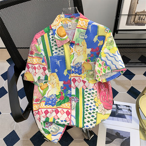 Camisa Hawaiana de Manga Corta para Hombre, Casual y a la Moda, para Vacaciones en la Playa, Personalizable y al por Mayor, Incluyendo Modelos de 1 Pieza para Parejas - Product Image 3