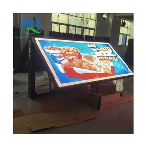 Vendita calda 6ft * 3ft 8ft * 4ft all'aperto a doppia faccia LED Video pubblicità Display cartellone due lati programmabile segno LED - Product Image 1