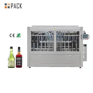 Full Automatic High Speed Spirit Whiskey Wine Glass Bottle Filling Line Machines Liquor Bottle Filling Equipment