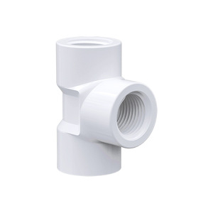 Raccord en T à filetage interne en PVC Dumei 20mm 25mm 32mm résistant à la corrosion pour plomberie - Product Image 1