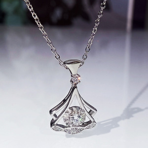 Collar con Colgante de Abanico para Mujer, Cadena para Clavícula, Regalo de Cumpleaños, Joyería - Product Image 4