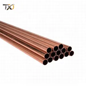 China Supplier Prime Copper Round Pipes in Coils T2 C1100 C1020 C1200 C5191 C105 C10100 ASTM B111 C68700 Copper Tube