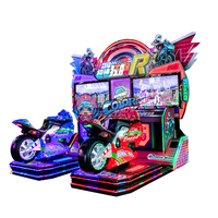Offre Spéciale moto simulée enfants loterie moto simulée machine de jeu à pièces pour salle de jeux intérieure