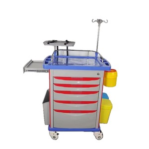 ABS Medical Treatment Cart With Drawers And Waste Bin For Hospital Nurse <b>Station</b> - Product Image 1