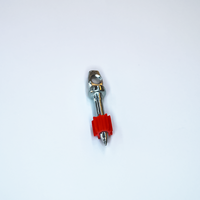 Clous à béton avec goupilles d'entraînement de rondelle en plastique pour outils à grande vitesse Chapeau d'actionnement de 3/8 ''de diamètre avec trou pour les yeux