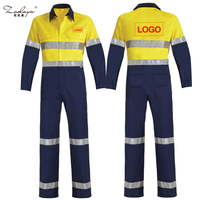 Combinaison de travail haute visibilité 100% coton, vêtements de travail pour mineurs, vêtements de travail industriels, uniforme de construction, vêtements de travail