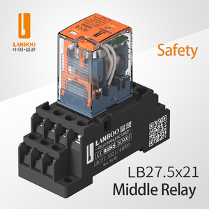 Relé Electromagnético Intermedio Pequeño LANBOO F18 HH54 MY AC DC 12 24 <span class=keywords><strong>220V</strong></span>, Relé Transparente Grande de 8 Pines - Product Image 2
