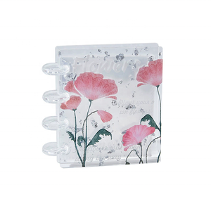 Album <span class=keywords><strong>photo</strong></span> miniature de collection Kpop de haute qualité, personnalisable, avec 40 pochettes, 3 pouces, motif floral, feuille d'or, mini album en acrylique - Product Image 6