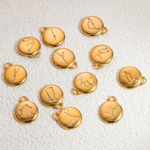 Collar con Colgante DIY de Acero Inoxidable Chapado en Oro de 18k para Mujer, Accesorios de Moda, Colgantes y Dijes de Joyería - Product Image 4