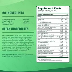 Integratore in Gommose di Verdure Verdi Quotidiane, Super Greens Bear per Cognizione Cerebrale, Umore, Immunità, Salute Intestinale e Supporto alla Digestione - Product Image 6