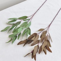 Feuilles d'eucalyptus artificielles personnalisées Real Touch Latex 80cm plante d'eucalyptus artificielle pour la décoration de Noël à la maison