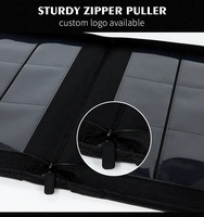 Classeur de pochettes de cartes à 9 poches avec fermeture à glissière étanche grande capacité PU Collectors Album Game Card Binder