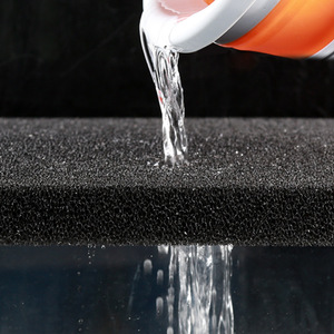 Algodón filtrante bioquímico Gzcoral para purificación de agua de acuario, fieltro filtrante en capas negro y azul de 10 cm de grosor - Product Image 2
