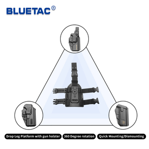 Bluetac ซองปืนยุทธวิธี9มม. สำหรับกลางแจ้ง,ซองปืนแบบโพลีเมอร์กระเป๋าใส่ปืนหมุนได้360องศา - Product Image 6