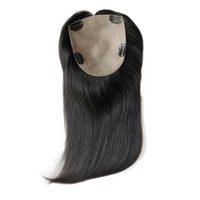 Nouveau stock injection soie base femmes système de remplacement de la perte de cheveux toupets véritable chinois cuticule remy cheveux humains topper avec clips