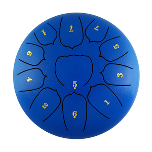 Tambores de lengüeta de acero de 10 pulgadas y 11 notas. Estos tambores producen un sonido sereno y meditativo. Son adecuados para adultos. - Product Image 1