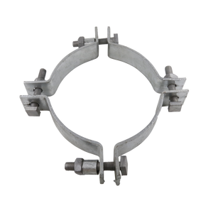 Double Offset Adjustable CA GCA DEG Fastening Hot Dipped Galvanised Steel Utility Split <strong>Pole</strong> Band - Product Image 2