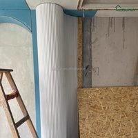 Panneaux muraux 3D flexibles en MDF, ondulés, blancs, apprêtés, panneaux de pliage, panneaux à motifs