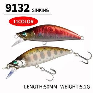 Leurre de pêche pour truite d'eau douce de 50 mm, 5,2 g, leurre artificiel dur japonais Pesca, petit leurre coulant pour poissons, ciblant le bar. - Product Image 2