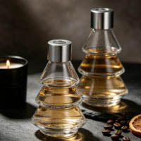 Flacon de parfum en verre de 100 ml, arbre de Noël personnalisé, flacon diffuseur de parfum en verre vide de luxe, boîte d'emballage