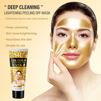 Masque de soin du visage à la nicotinamide et au collagène en or 24 carats Marque privée Soins de la peau Hydratant Blanchissant Éclaircissant