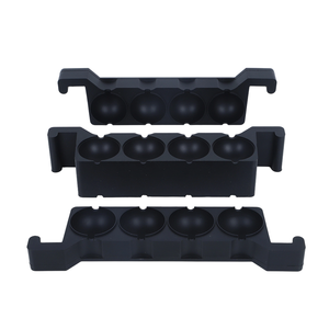 <span class=keywords><strong>Moule</strong></span> à glaçons ronds en silicone transparent sans BPA, pour whisky, avec seau de rangement isolant - Product Image 3