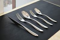 Ensemble de couverts de table de mariage de luxe en argent, design élégant et unique, écologique, durable, finition miroir, de marque