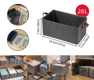 Wardrobe Clothes <strong>Organizer</strong> for Jeans, Upgraded <strong>Drawer</strong> <strong>Organizers</strong> for Clothing with Handle Foldable, <strong>Drawer</strong> Clothes <strong>Organizers</strong> - Product Image 5