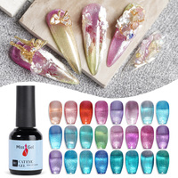 Missgel Vernis à ongles gel UV effet œil de chat réfléchissant, sans cruauté, non toxique, avec logo personnalisé, très bonne tenue, couleur qui s'enlève facilement