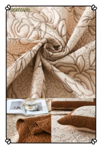 Vente en gros de couvre-lits brodés en polyester microfibre 3 pièces bon marché et de <span class=keywords><strong>bonne</strong></span> <span class=keywords><strong>qualité</strong></span> - Product Image 4
