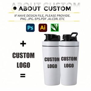 แก้วน้ำสแตนเลสแบบใหม่พร้อมสเกลวัดปริมาณ พกพาสะดวกสำหรับกิจกรรมกลางแจ้ง ออกกำลังกาย ขวดน้ำสำหรับโปรตีนหรือนมปั่น พร้อมโลโก้สั่งทำ - Product Image 2
