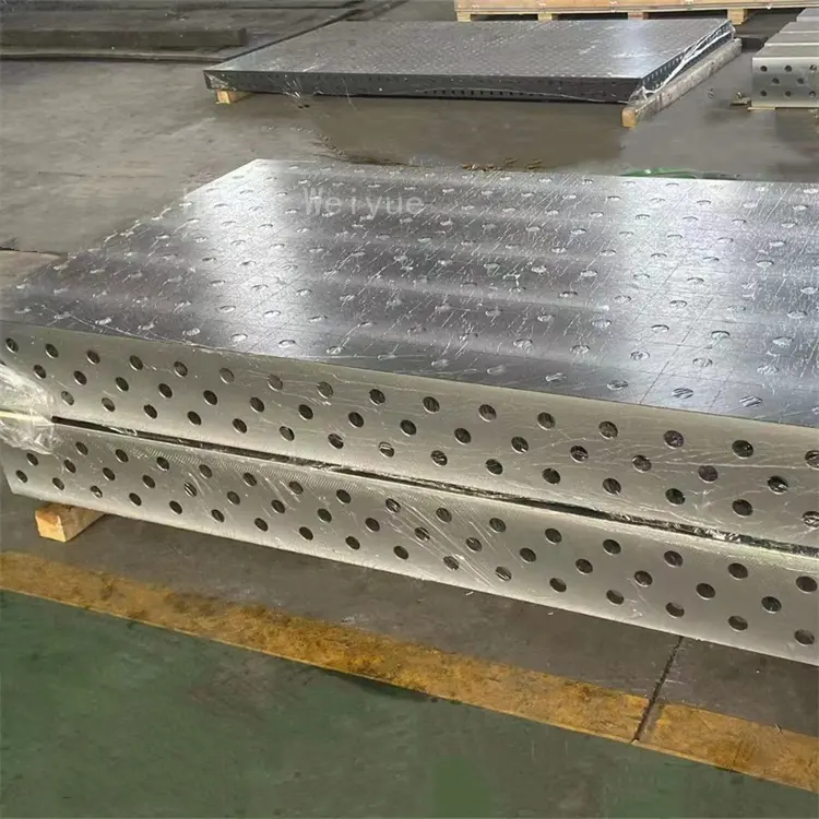 Lehimleme istasyonları için ölçüm ölçekleri ve bağlantı parçaları ile 3D esnek dökme demir çelik palamut kaynak tablası tertibatı