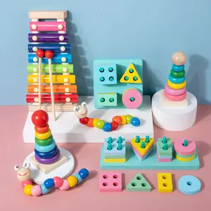Brinquedos de madeira montessori, múltiplos estilos de aprendizagem precoce da criança, brinquedos educativos, desenvolvimento inteligente para crianças