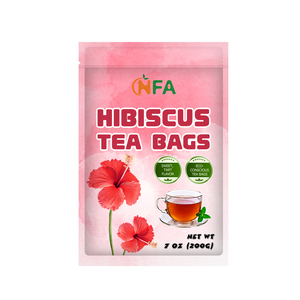 ชาฮิบิสคัสออร์แกนิก NFA OEM แบบซอง (100 ซอง) |   ปราศจากคาเฟอีน ดอกชบาอินเดียบริสุทธิ์จากธรรมชาติ 100% - Product Image 1