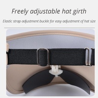 Casquette Visière en Nylon Personnalisée avec Lunettes de Soleil Intégrées, Large Bord, Protection UV, Boucle Réglable pour Voyage en Plein Air, Pêche, Fête