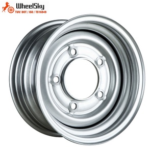 Roues en acier pour remorque Wheelsky ET1360502-S 13 pouces 13x6.0 PCD 5X165.1 Capacité de charge 950 kg Peinture argentée ET1360502-S 5x1651 - Product Image 1