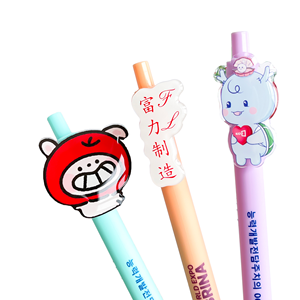 Penna a sfera con ciondolo personalizzato in fabbrica Anime carina penna acrilica di colore moda con logo personalizzato - Product Image 1