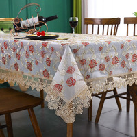 Nappe en dentelle nordique, vente directe usine, anti-poussière, antidérapante, de luxe, pour table basse et table de chevet