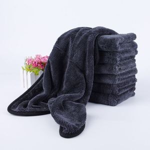 Serviette de nettoyage en microfibre tricotée double face 1200 g/m² 40*40 cm à séchage rapide pour le lavage de voitures et l'utilisation en cuisine - Product Image 5