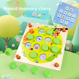 Giocattoli Educativi in Legno per Bambini dai 4-6 Anni, Gioco da Tavolo Interattivo per Esercizio della <span class=keywords><strong>Memoria</strong></span>, Confezione Colorata - Product Image 2
