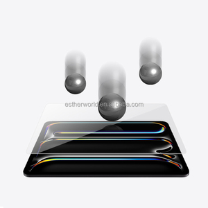 Protection d'écran en verre trempé 2.5D pour iPad Pro 2024 10,2 pouces, dureté 9H, transmittance 99%, qualité AAA, anti-choc, sans bulles - Product Image 1