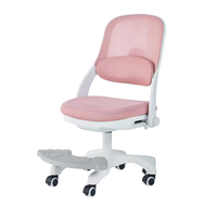 Chaise de bureau pour enfants, chaise d'ordinateur, dossier en maille respirante, correctionnelle, sans accoudoirs, usage commercial