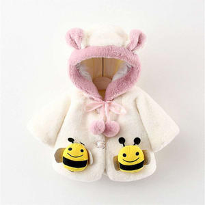 Herfst Winter 1279 Groothandel Schattige Kleine <span class=keywords><strong>Cape</strong></span> Voor Meisjes Kinderen 1234 Jaar Oude Verdikte Wollen Trui Inflatie Zending - Product Image 6